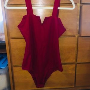Burgundy Bodysuit